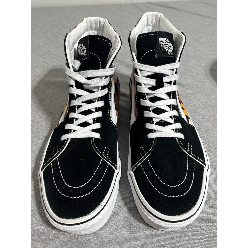Vans Sk8-Hi Shoes Mens Size 9 Black Floral Multicolor High Top Skate Sneakers - Picture 5 of 16